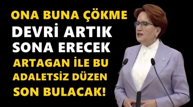 Meral Akşener, Artagan projesini a&ccedil;ıkladı...