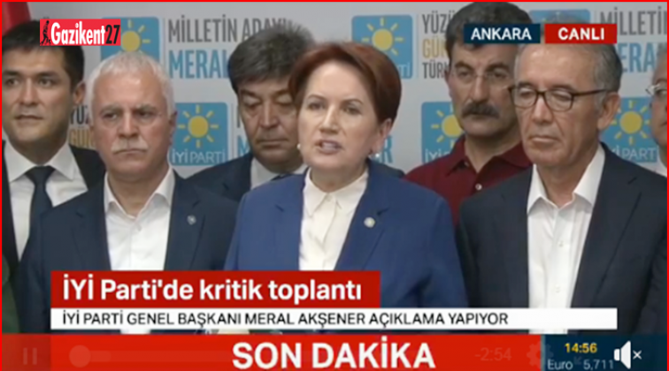 Meral Akşener &lsquo;kurultay&rsquo; dedi