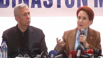 Meral Akşener ve Mansur Yavaş afet b&ouml;lgesinde
