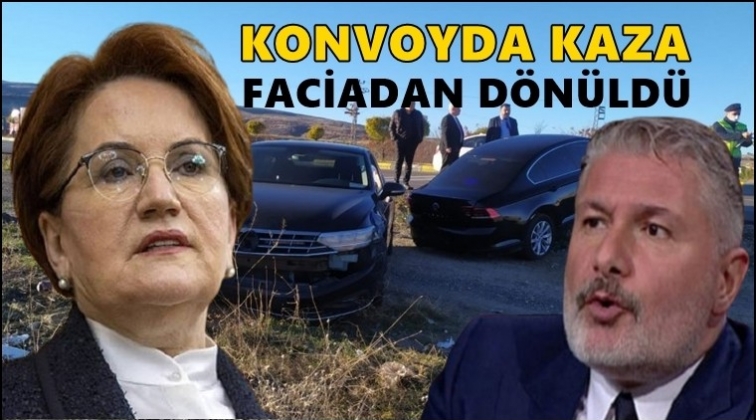 Meral Akşener&rsquo;in konvoyunda kaza!