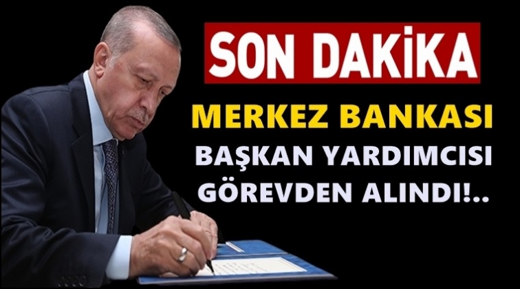Merkez Bankası Başkan Yardımcısı g&ouml;revden alındı