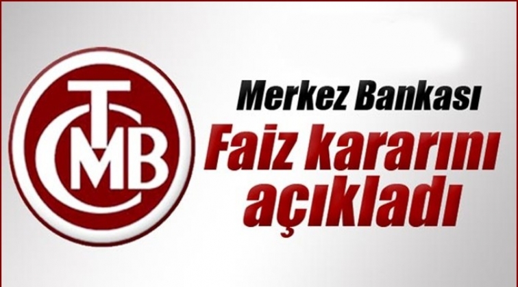 Merkez Bankası faiz kararını açıkladı