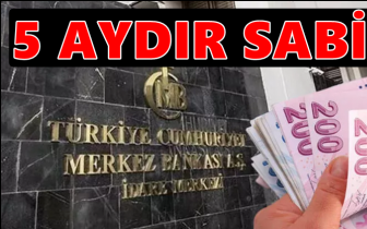 Merkez Bankası&nbsp;yine sabit tuttu...