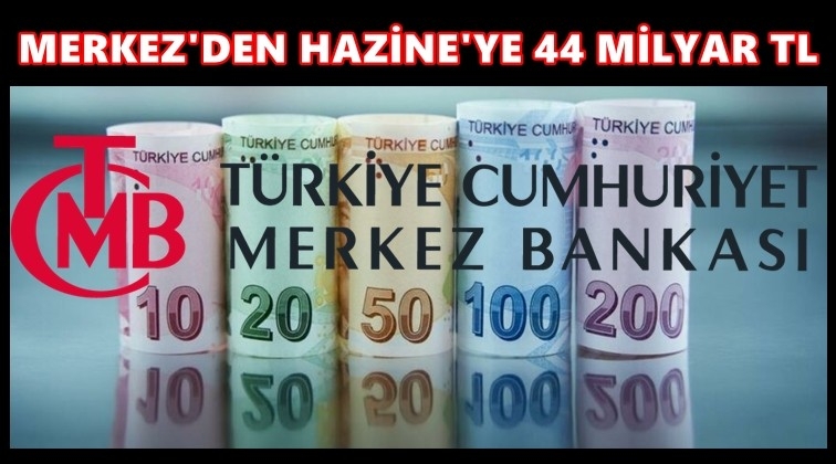 Merkez Bankası'ndan Hazine&rsquo;ye 44 milyar TL