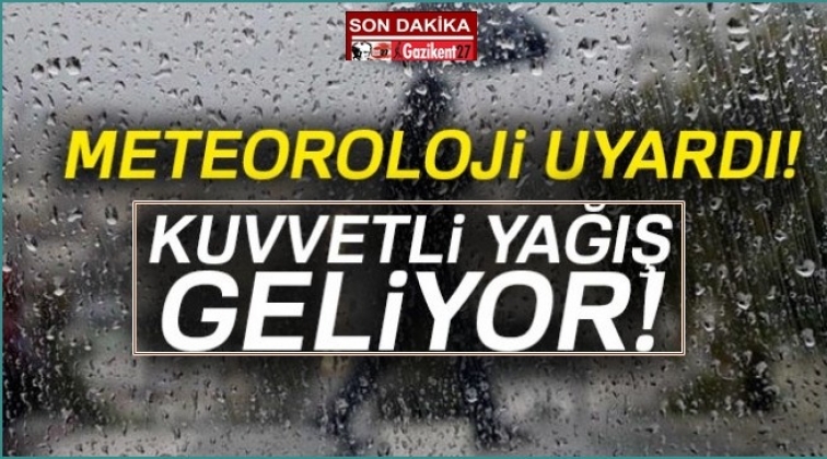 Meteoroloji uyardı kuvvetli yağış geliyor!