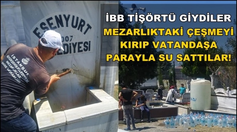 Mezarlıkta &ldquo;İBB tiş&ouml;rt&uuml;yle&rdquo; dolandırıcılık