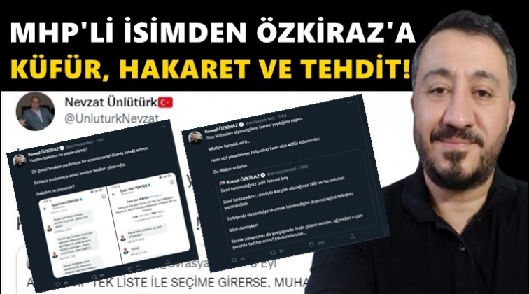 MHP Genel Başkan Yardımcısı'ndan şok k&uuml;f&uuml;rler!