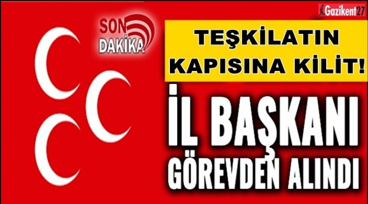 MHP il teşkilatı ge&ccedil;ici olarak kapatıldı