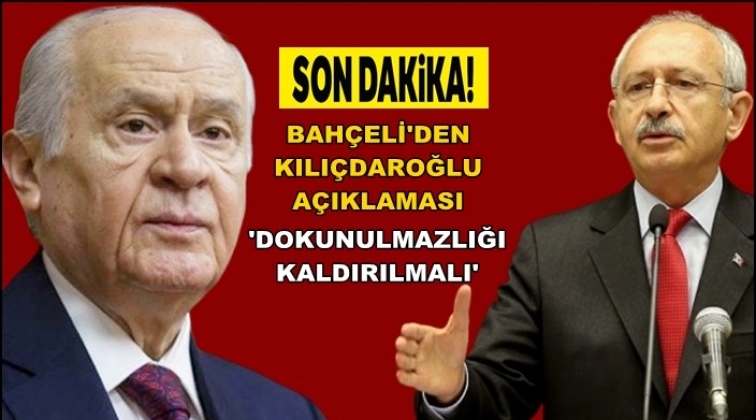 MHP, Kılı&ccedil;daroğlu i&ccedil;in komisyon kurdu!