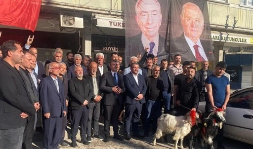 MHP'liler Bahçeli'nin sağlığına kavuşmasının ardından adak koç kesti