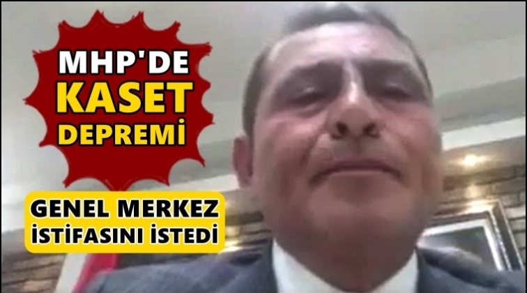 MHP'de 'kaset' depremi, istifası istendi!
