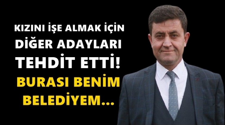 MHP&rsquo;li başkandan skandal tehdit!