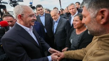 Millet İttifakı liderleri deprem b&ouml;lgesi Malatya'da...