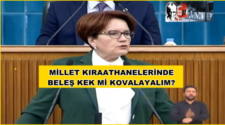 Millet kıraathanelerinde beleş kek mi kovalayalım?
