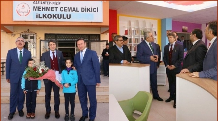 Milli Eğitim Müdürü Mete Nizip'te kütüphane açtı