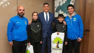 Milli Takım sporcularından Fadıloğlu’na ziyaret