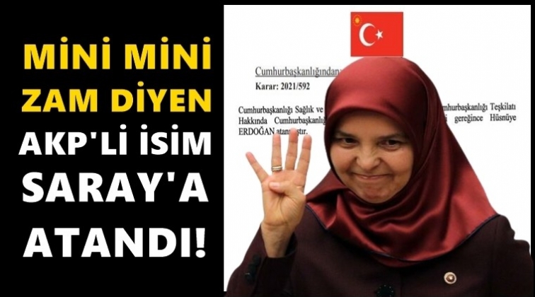 'Mini mini zam' diyen AKP’li ödülünü aldı!
