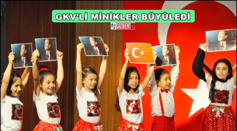 Minik GKV’liler gösterileriyle büyüledi