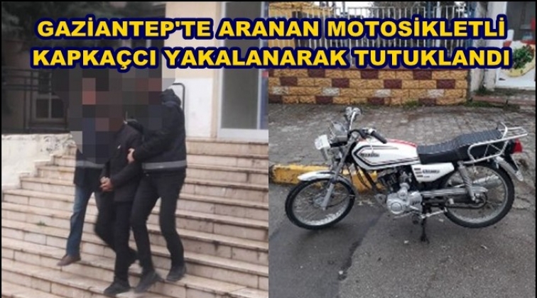 Motosikletli kapka&ccedil;cı yakalandı!
