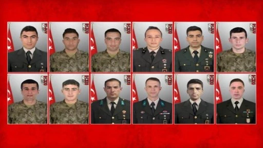 MSB'den 12 askerin şehit olmasına ilişkin açıklama: 'Olayın istisnai bir şekilde gerçekleşti,Zafiyet, kasıt, eksiklik yok!'