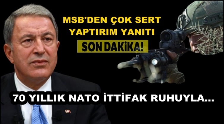 MSB&rsquo;den ABD'ye sert&nbsp;yanıt