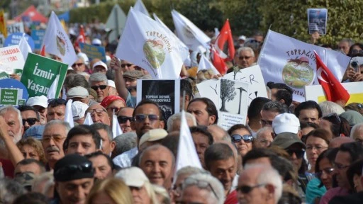 Muğla'da 'Toprağımızı vermiyoruz' mitingi...