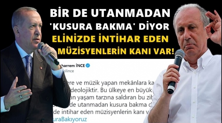 Muharrem İnce Erdoğan'a&nbsp;&ccedil;ok sert tepki!..