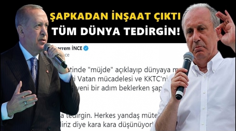 Muharrem İnce'den Erdoğan'a m&uuml;jde tepkisi!..