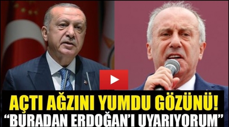 Muharrem İnce'den Erdoğan'a '&uuml;mmet' &ccedil;ıkışı