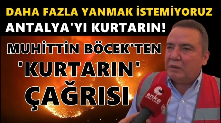 Muhittin B&ouml;cek'ten &ccedil;ağrı: Yanıyoruz, bizi kurtarın!