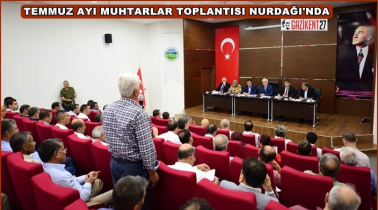 Muhtarlar toplantısı Nurdağı il&ccedil;esinde yapıldı