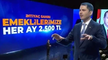 Murat Kurum'dan emeklilere müjde: &quot;2500 lira yardım&quot;