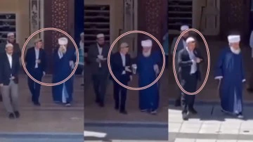 Müridi, Menzil Şeyhi’nin terini sildiği mendili öpüp başına koydu!