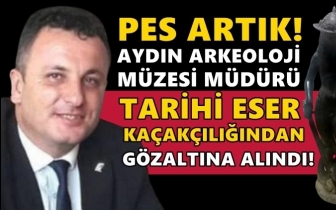 M&uuml;ze m&uuml;d&uuml;r&uuml;ne tarihi eser ka&ccedil;ak&ccedil;ılığından g&ouml;zaltı