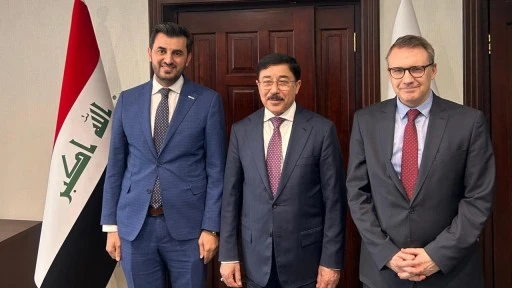 Halit Acar, Irak Merkez Bankası Başkanı ile g&ouml;r&uuml;şt&uuml;