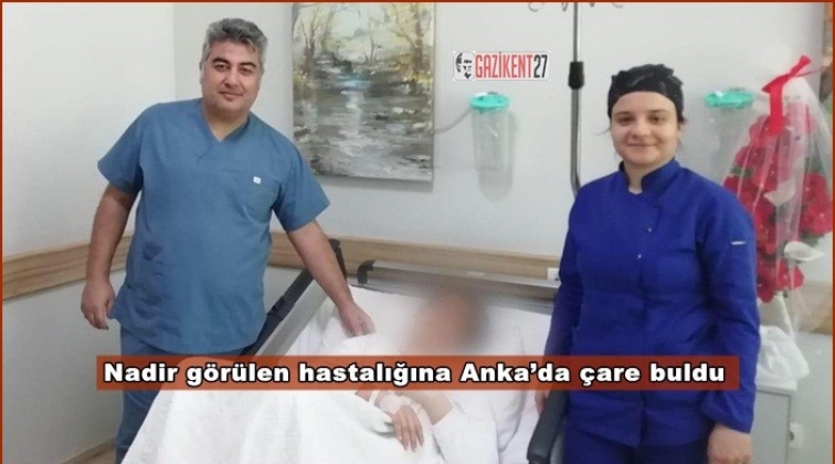Nadir g&ouml;r&uuml;len hastalığına Anka&rsquo;da &ccedil;are buldu