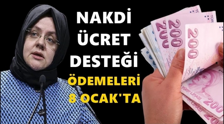 Nakdi &uuml;cret desteği &ouml;demeleri 8 Ocak'ta...