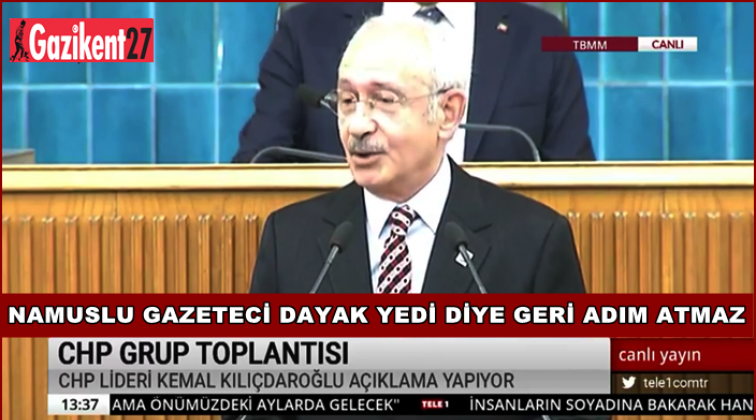 'Namuslu gazeteci geri adım atmaz'