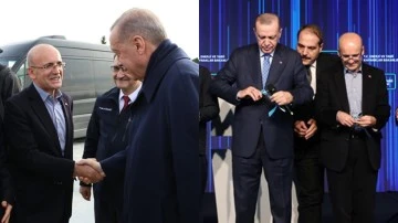Nebati'nin yerine ge&ccedil;eceği konuşulan Şimşek, Erdoğan'ın yanında...