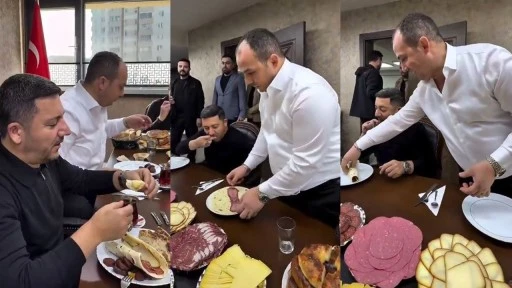 Nevşehir Belediye Başkanı'nın kahvaltı sofrası tepki çekti!
