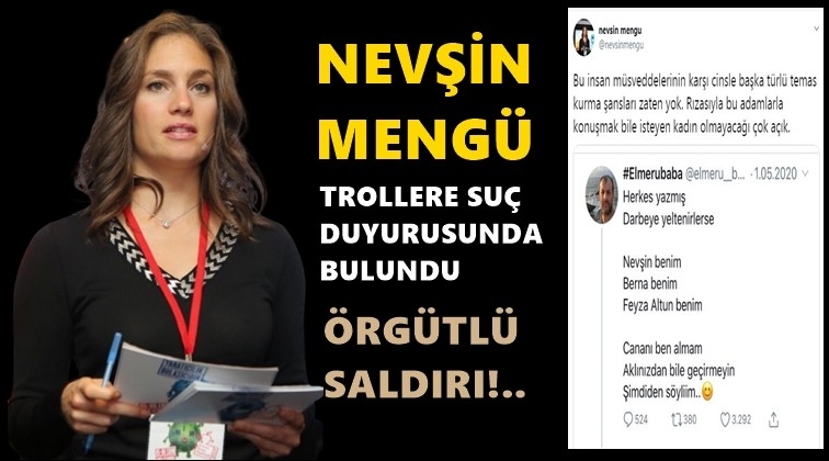 Nevşin Meng&uuml;'den trollere su&ccedil; duyurusu