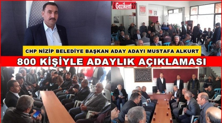 Nizip'te CHP'li adaydan g&ouml;vde g&ouml;sterisi...