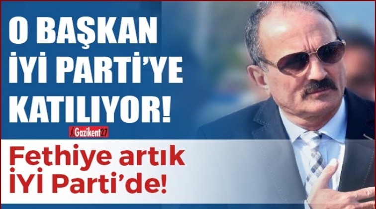 O Belediye Başkanı iYi Parti'ye geçti