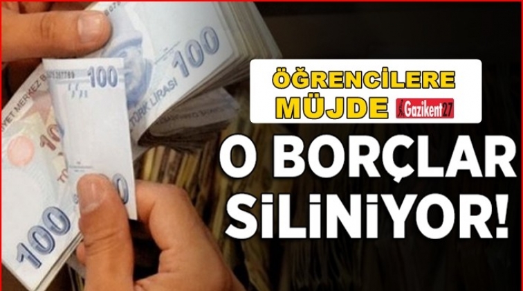 O borçlar siliniyor...