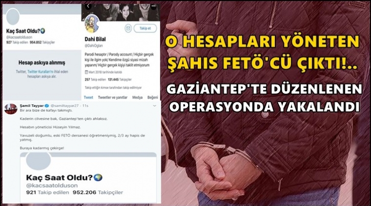 O hesabın sahibi h&uuml;cre evinde yakalandı!