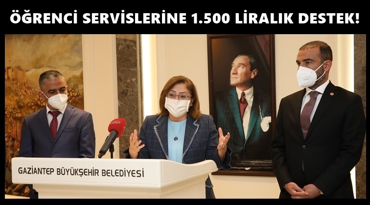 &Ouml;ğrenci servisleri bin 500 lira destek