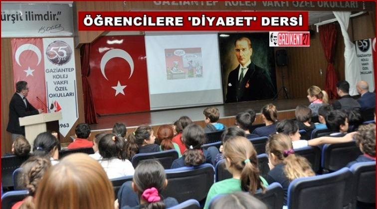 &Ouml;ğrenciler diyabete karşı uyarıldı