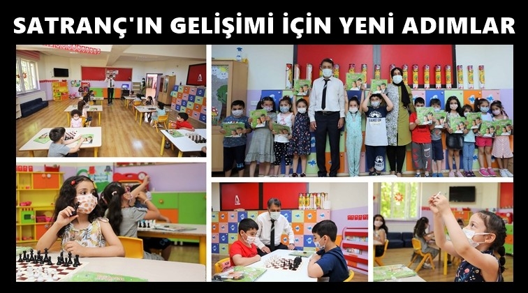 &Ouml;ğrenciler satran&ccedil; tahtasının başında buluşuyor