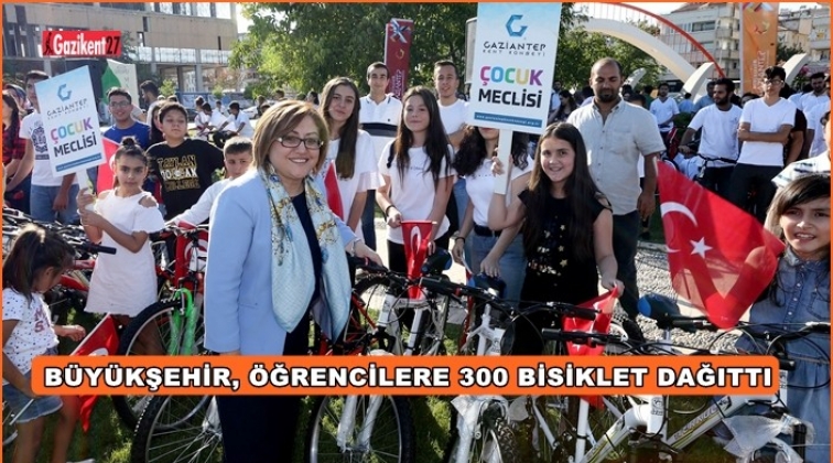 Öğrencilere 300 adet bisiklet