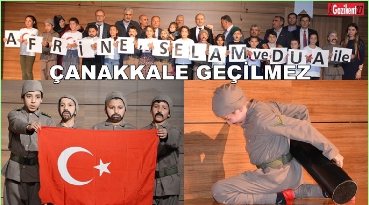 Oğuzelili &ccedil;ocuklar '&Ccedil;anakkale Ge&ccedil;ilmez' dedi...
